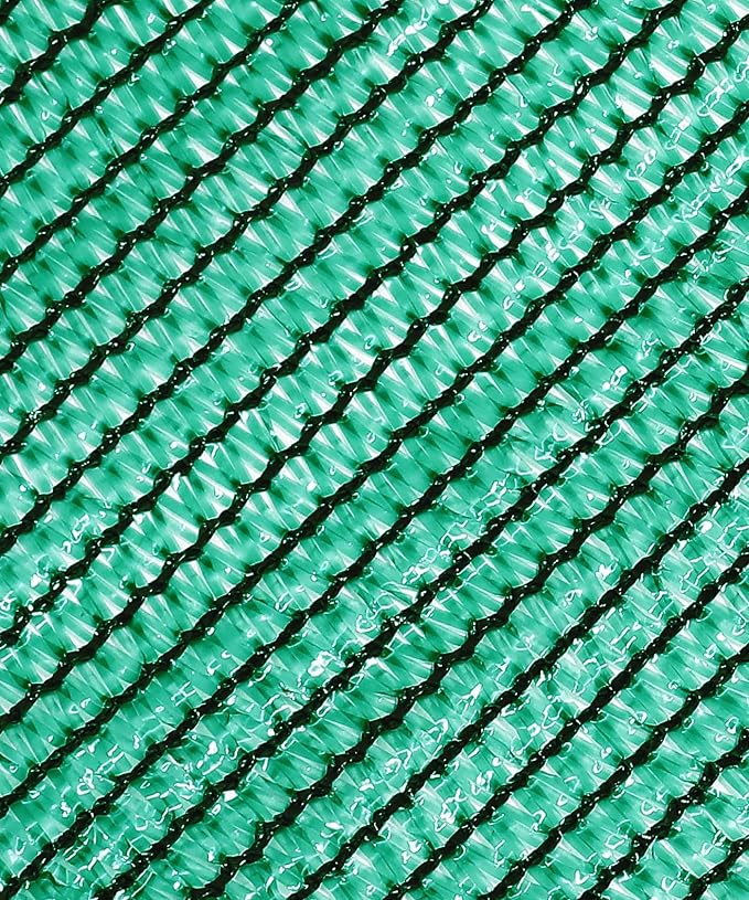 70% Green Shade Cloth with Grommets, 12 FT X 8 FT UV Blocking Mesh Tarp | Heavy Duty Shade Cover for Garden,Patio, Plant Cover, Tomatoes, Barns Kennel, Greenhouse