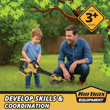 Kid Trax String Trimmer Construction Toys - Kids Toy, Gardening Tools, Outdoor Toys, Tools for Kid, Pretend Play, Durable, Easy to Use, Realistic Appearance & Sounds, Girl and Boy Toy Age 3+