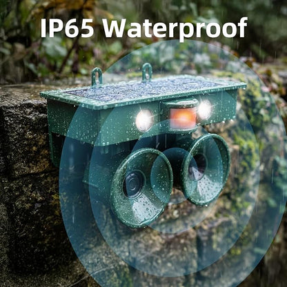 2026 Solar Ultrasonic Bird Repellent Devices Bird Deterrents for Outside IP65 Pigeon Repeller Outdoor Animal Repellent to Keep Woodpecker Pigeon Out of Balconies Patio Garden Farm