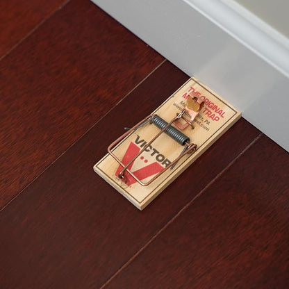 Victor Metal Pedal Mouse Traps, 12-Pack, Reusable Wooden Snap Traps | FSC Certified Wood, Indoor Mice Control Pest Elimination, Rodent Killer Control, Clean & Quick Trapping, Mice Traps for House