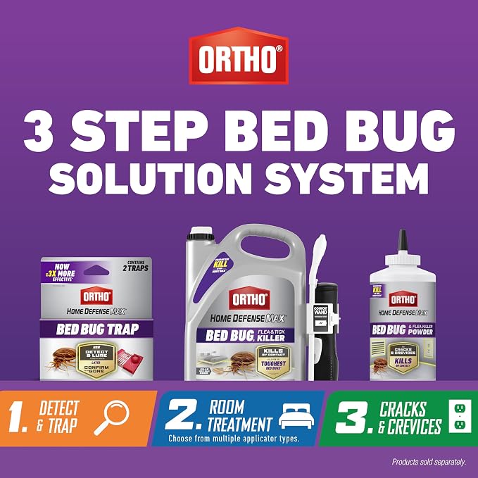 Ortho Home Defense Max Bed Bug Killer, Aerosol, 18 oz. | Bed Bug Spray for Home, Also Kills Fleas & Brown Dog Ticks, Spot Treatment