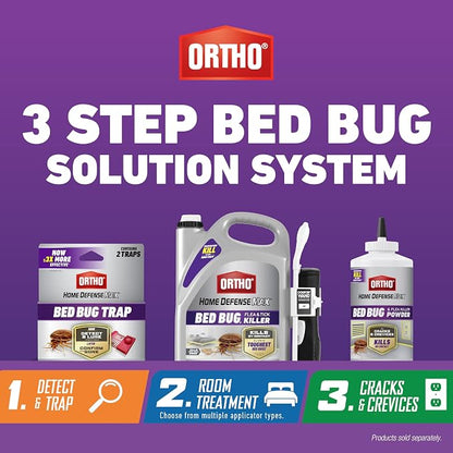 Ortho Home Defense Max Bed Bug, Flea and Tick Killer with Comfort Wand - Ready To Use Insect Spray for Home, Kills Bed Bug Eggs, Fleas & Ticks, 1 gal.