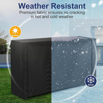 HONEST OUTFITTERS 6ft Firewood Rack Cover, Heavy Duty Waterproof 600d Oxford Outdoor Firewood Storage Cover with Zipper and Openable Front Flap, Cover Only