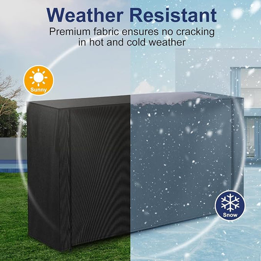 HONEST OUTFITTERS 6ft Firewood Rack Cover, Heavy Duty Waterproof 600d Oxford Outdoor Firewood Storage Cover with Zipper and Openable Front Flap, Cover Only