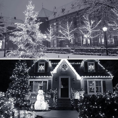 2 Pack Fairy Lights Battery Operated with Remote 33FT 100 LED Cool White | Remote Control, 8 Modes, Timer, Adjustable brightness, Waterproof Lights for Indoor Outdoor Classroom Christmas Decor