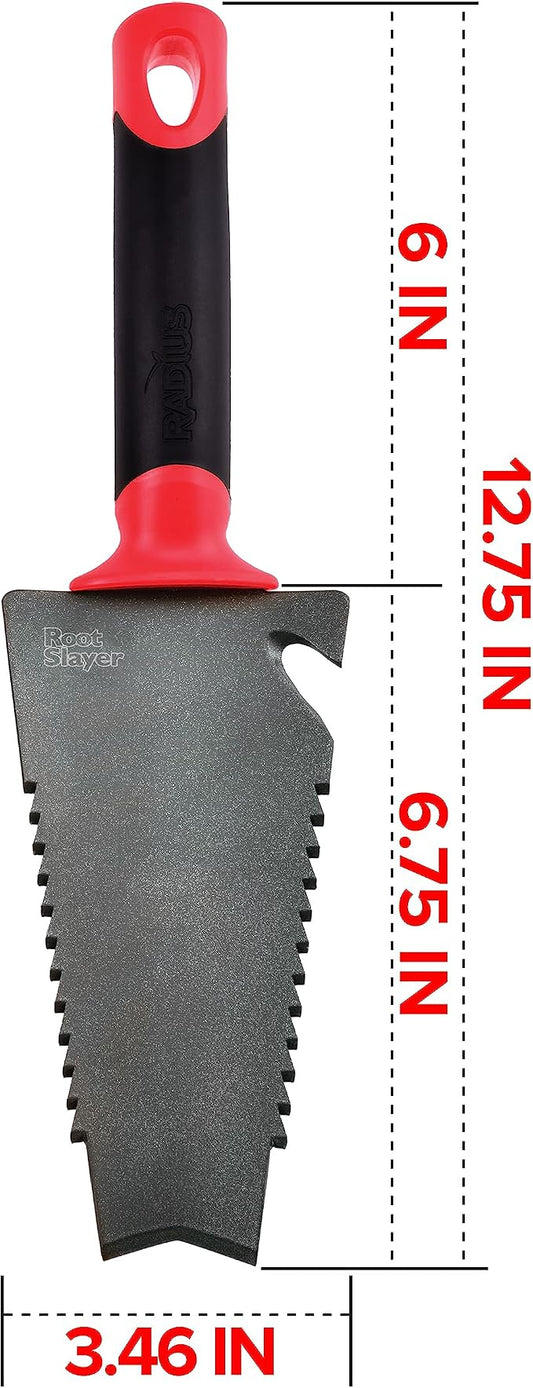 Root Slayer 17011 Garden Trowel with Holster, Red