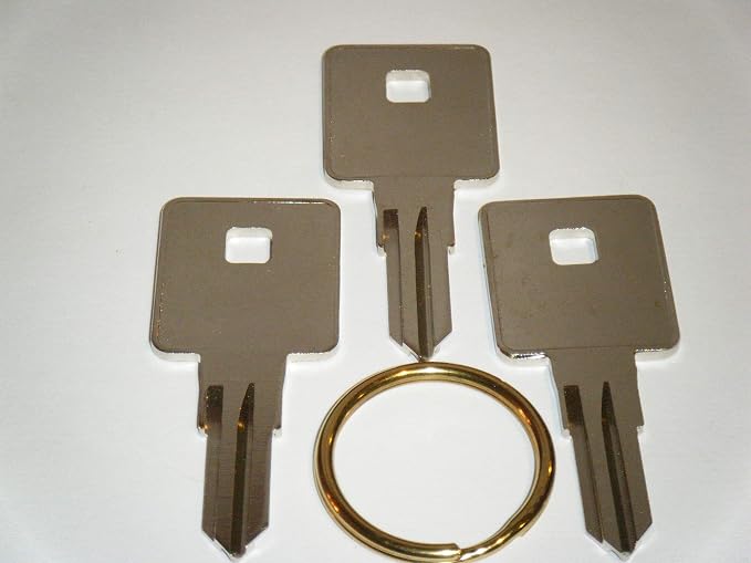 Craftsman Tool box Keys Cut From 8151 To 8200 Three Working Keys With A Brass Key Ring For Sears Husky Kobalt Tool Chest 8144