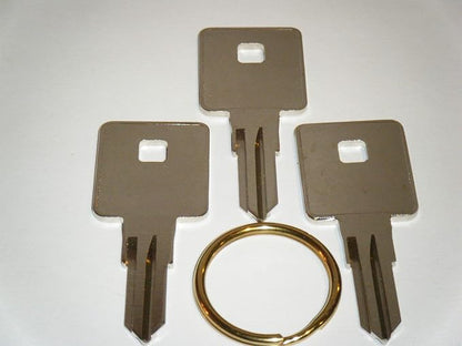 Craftsman Tool box Keys Cut From 8151 To 8200 Three Working Keys With A Brass Key Ring For Sears Husky Kobalt Tool Chest 8144