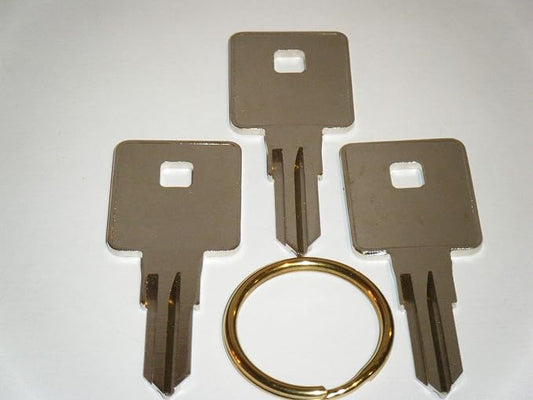 Craftsman Tool box Keys Cut From 8151 To 8200 Three Working Keys With A Brass Key Ring For Sears Husky Kobalt Tool Chest 8144