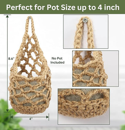 3 Packs Hanging Planters for Indoor Plants up to 4 in., Wall Plant Holder | Plant Hanger Indoor, Wall Planters for Indoor Plants, Hanging Plant (3PK, for 4 inch Pot)