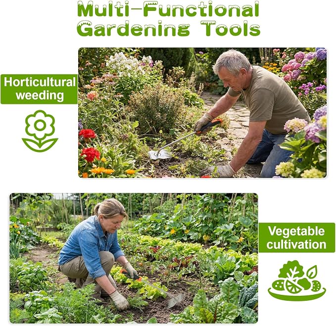 Weed puller tool,Garden tools,Portable Weeding Tool,Garden weed pulling tool,Adopt Anti slip Rubber handle,conforms to ergonomic curves,Suitable For Vegetable Cultivation And Horticulture on Farms