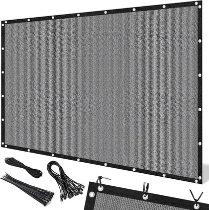 Artpuch 90% Sun Shade Cloth, 8 x 8 FT Pergola Shade Cover Canopy with Grommets, Sun Screen Fabric Tarp for Patio, Outdoor, Garden, Backyard, Light Grey