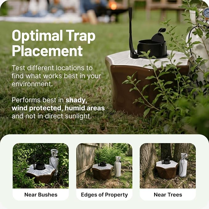 Biogents Mosquitaire Outdoor Mosquito Trap with CO₂ Booster & Sweetscent Lure | Eco-Friendly, Pesticide-Free, Pet-Safe Repellent Alternative | Electric Catcher for Comprehensive Mosquito Control