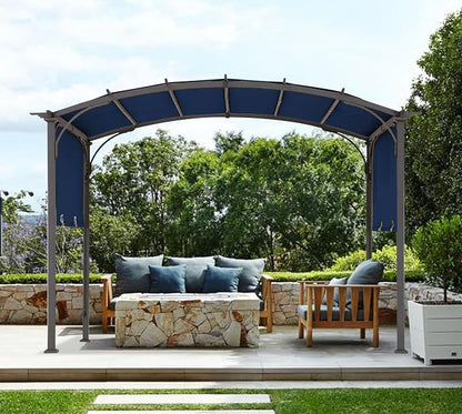 85''x 208'' Universal Doubleton Steel Pergola Replacement Cover for Pergola L-PG080PST, (Navy Blue)