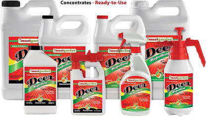 I Must Garden Deer Repellent: Spice Scent Deer Spray for Gardens & Plants – Natural Ingredients – 1 Gallon Ready to Use Refill