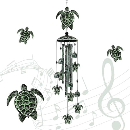 Turtle Wind Chimes for Outside, 36" Large Windchimes Outdoors, Sea Turtle Decor Memorial Wind Chimes for Outdoor, Sympathy Gifts & Home Yard Patio Decoration