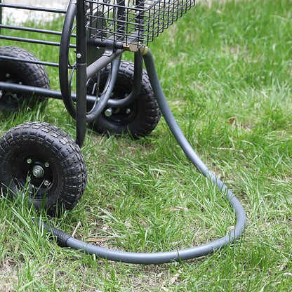 Worth Short Lead-in Gray Garden Hose 3/4 in. x 5 ft. -Kink Free, No Leaking, Male/Female Fittings -Heavy Duty Durable Flexible Lightweight Water Pipe -Brass Aluminum Ends for Household & Commercial