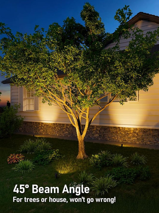 LEONLITE 6-Pack 5W 12-24V Low Voltage LED Spotlight 3000K Oil Rubbed Bronze | Landscape Pathway Lights Outdoor, CRI90, Aluminum Spot Lights for Garden, ETL Listed, IP65 Waterproof, Warm White