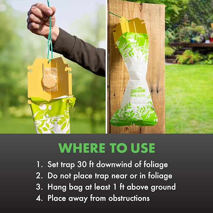 Spectracide Bag-A-Bug Japanese Beetle Trap, Replacement Lure, 1 Count, Pack of 12