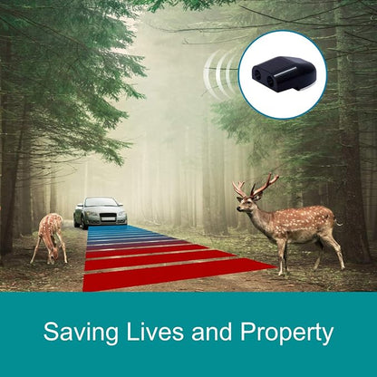 8Pcs Deer Whistles for Car Dual Construction Black