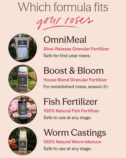 Heirloom Roses Mint Compost,100% Natural,Top Soil Amendment for Rose Planting, Rich in Micronutrients and Nitrogen for Garden Vegetables and Flowers, 7 Quart Box