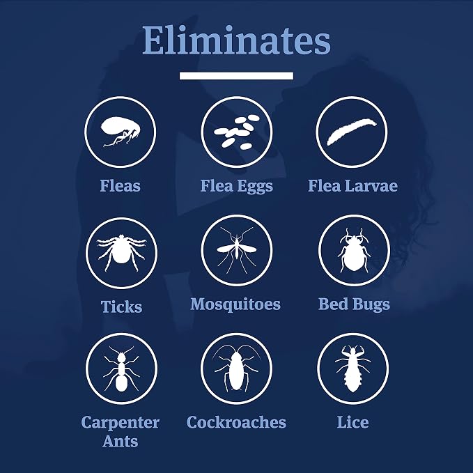 PetArmor Home Fogger, Kills Fleas, Ticks, Mosquitoes & Other Listed Insects, Helps Eliminate Pet Odor, Clean Fresh Scent, Protects for 7 Months, 3 2oz Canisters (Pack of 2)