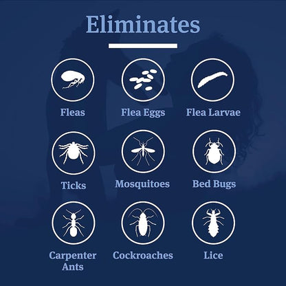 PetArmor Home Fogger, Kills Fleas, Ticks, Mosquitoes & Other Listed Insects, Helps Eliminate Pet Odor, Clean Fresh Scent, Protects for 7 Months, 3 2oz Canisters