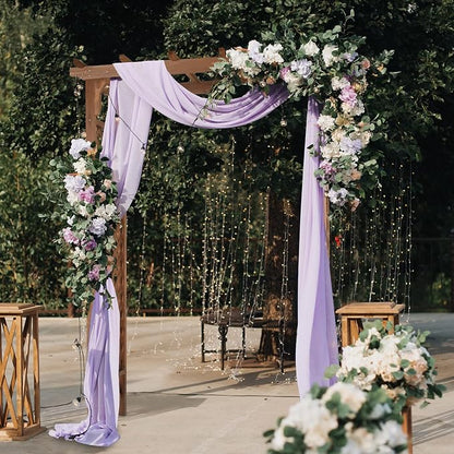 Outvita 7Ft Wooden Garden Arbor Arch, Wood Arbor Trellis, Pergola Archway for Wedding Ceremony Decoration Pergola Plant Climbing Rose Vines Lawn Courtyard Patio Brown