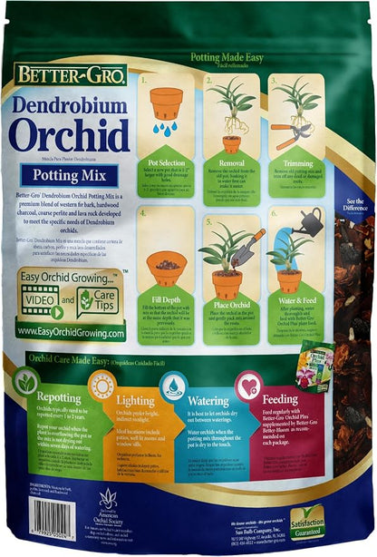 Sun Bulb 50240 Better Gro Dendrobium Mix, 8 Quart, Natural|Browns