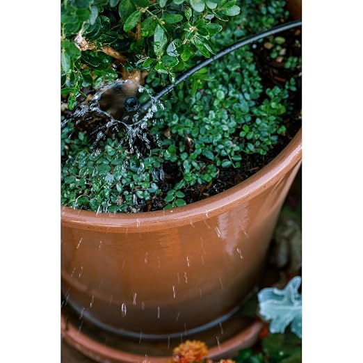 Orbit 56309 Planter Drip Irrigation Kit - 30ft Complete Watering System with Adjustable Micro-Bubblers for Container Gardens