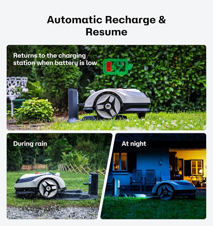 Raccoon 2 SE Robotic Lawnmower for 0.15 Acre, Wire Free Robot Mower with AI Obstacle Avoidance, APP-Free One-Button Operation, 1.18"-3.15" Adjustable Height, Low Noise, Ideal for Small Lawns