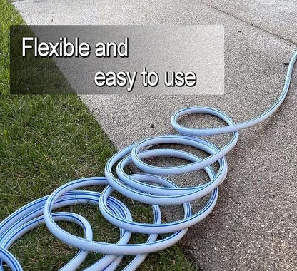 Atlantic 6 ft Female to Female Garden Hose, Blue 5/8" Leader Water Hose | Perfect for Hose Reels & Dehumidifiers – with Solid Brass Connectors