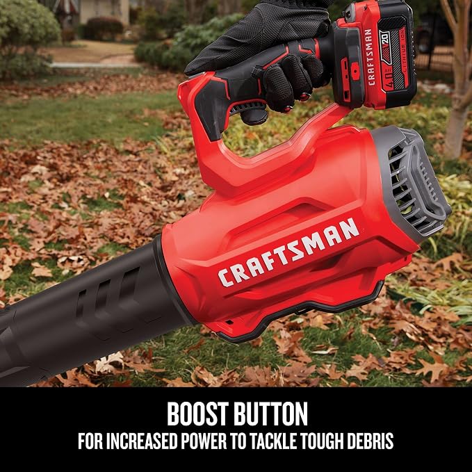 CRAFTSMAN V20 Cordless Leaf Blower, Battery & Charger Included (CMCBL720M1)