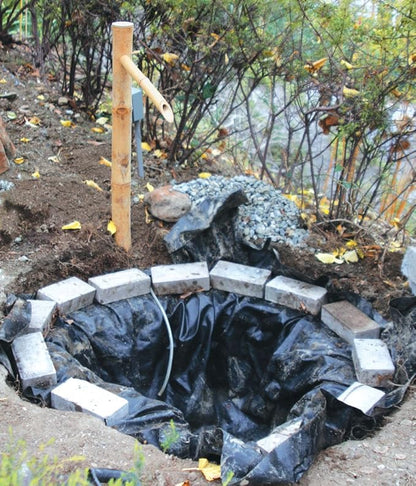 36” Traditional Bamboo Fountain with Pump – Outdoor Japanese Garden Water Feature for Ponds, Buried Basins & Disappearing Fountains | Natural Bamboo Landscaping Accent for Zen Gardens & Patios