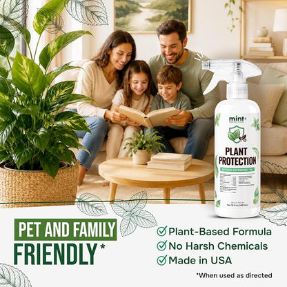Mint+ Plant Protection Spray (16oz) | Mint-Powered Formula | Helps Protect Plants | Indoor & Outdoor Plants | Easy Spray Application | Made in USA