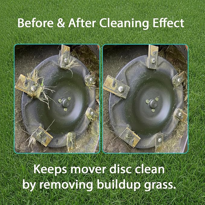 Robot Mower Blade Cleaning Tools Compatible with Mammotion Luba & Yuka Series – Hook & Brush Kit for Removing Grass Buildup Under Blades and Maintaining Cutting Performance (Black)