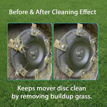 Robot Mower Blade Cleaning Tools Compatible with Mammotion Luba & Yuka Series – Hook & Brush Kit for Removing Grass Buildup Under Blades and Maintaining Cutting Performance (Black)