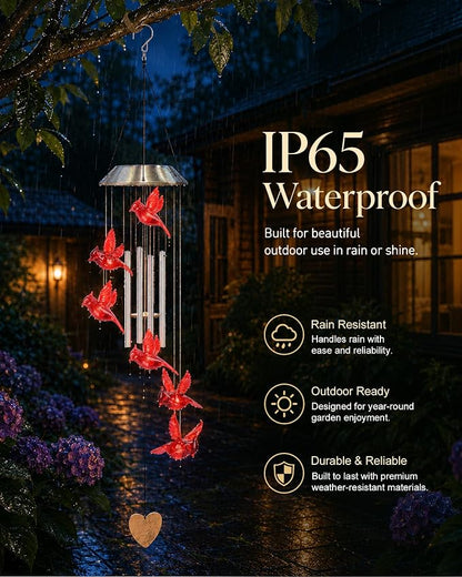 Nacome Wind Chimes for Outside: Tubes Memorial Wind Bell Mother's Day Birthday Gifts for Mom Women Grandma Her - Yard Garden Indoor Outdoor Decor (Cardinal)