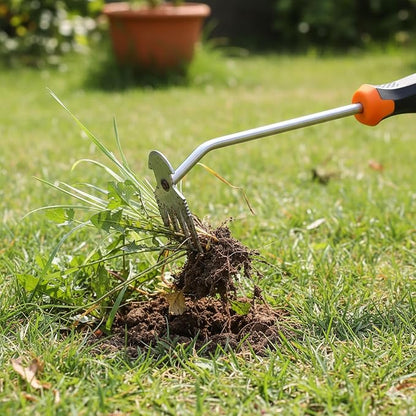 Weed Puller Tool, Portable Rubber-Handled Garden Tools, Four-Tined Weeding Tool, Uprooting Weeding Tools, Crevice Weeder, Yard Weed Tools and Weed Removal Tool (style2)