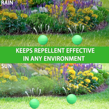 24 Pack Natural Snake Repellent, Snake Repellent for Outdoor Yard Garden House | Long-Lasting Protection | Safe for Dogs and Children, Grass Green