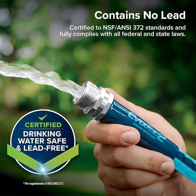 Camco EvoFlex2 50-ft Drinking Water Hose - RV Drinking Water Hose Reinforced with Fabric & Ultra Lightweight - Contains No_Lead, No_BPA & No_Phthalate - Abrasion Resistant (22579) (Pack of 3)