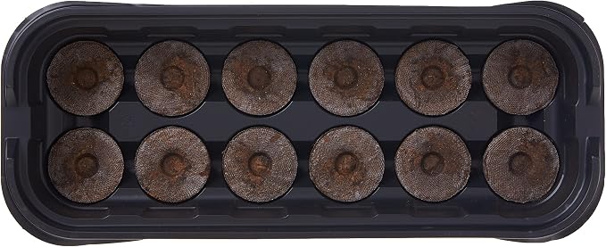 Jiffy Seed Starting Windowsill Greenhouse with 12 Biodegradable 36mm Peat Pellets (J312)