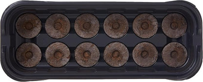 Jiffy Seed Starting Windowsill Greenhouse with 12 Biodegradable 36mm Peat Pellets (J312)