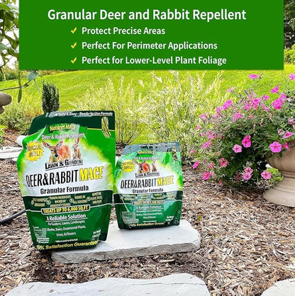 Nature's MACE Deer and Rabbit Mace, Deer Repellent for Plants, Repel Deer from Your Garden, Flowers, Yard, Protect Plants Fast, Deer Deterrent, Create a Deer Free Barrier, Pet & Plant Safe, 2.5 lb