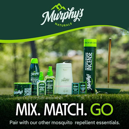 Murphy's Naturals Mosquito & Tick Bug Repellent Spray, 6 fl oz (Pack of 2) | Oil of lemon eucalyptus, EPA-registered & DEET-free*; 6 fl oz mist 2-pack protects skin & gear up to 6 hours