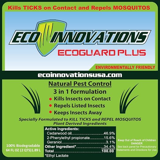 Mosquito & Tick Yard Spray, Natural Essential Oils, 8oz | Kills & Repels Harmful Bugs - Safe for Kids Pets Plants