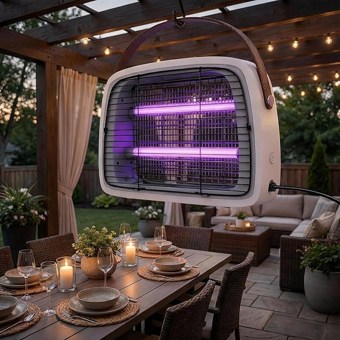 LED Bug Zapper, 12 LED Tube Up to 6 Years, Electric Mosquito Zapper, 11V-240V Fly Trap Widely Applicable.