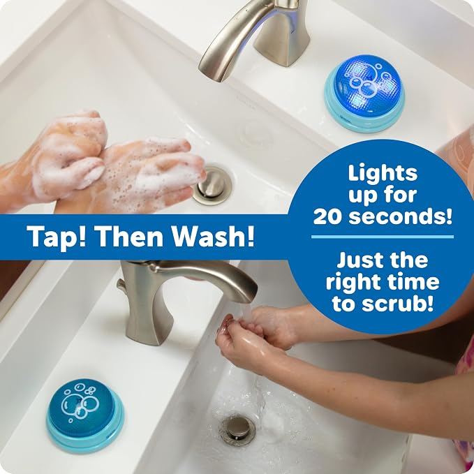 Learning Resources 20 Second Handwashing Timer - Visual Timer for Kids, Classroom Timers for Kids, Visual Timers for Handwashing