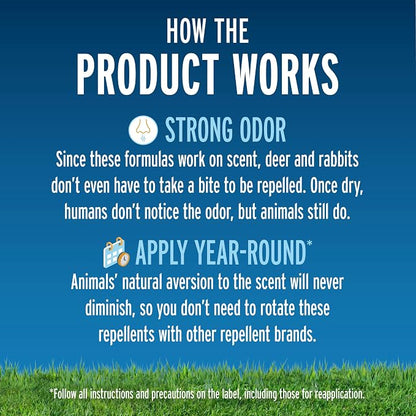 Liquid Fence Deer And Rabbit Repellent Concentrate, Apply Year-Round, 1 Gallon