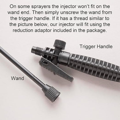 Dandelion Weeder Tool-Manual Weeder, Hand Weeder/Puller Alternative- Dandelion Illimination-Inject Root with Vinegar- Attach to Garden Sprayer-No Digging, Pulling, No Holes to Repair-Patent Pending